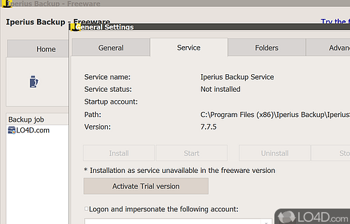All-in-one solution - Screenshot of Iperius Backup