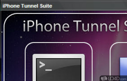 Screenshot of iPhone Tunnel Suite - User interface