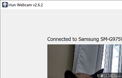 Screenshot of Iriun Webcam - Use phone camera as a webcam in order to have access to a better