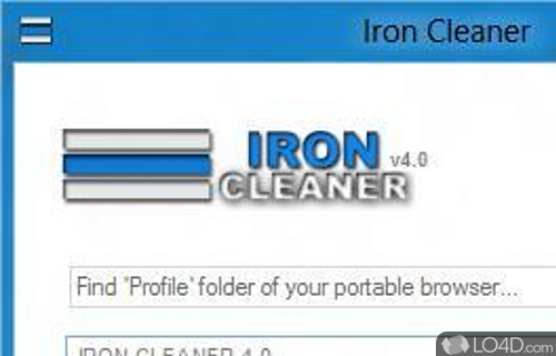 Screenshot of Iron Cleaner - User interface