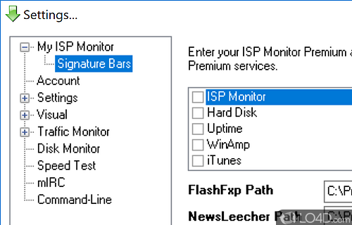 An app that doesn't allow you to go overboard with bandwidth consumption - Screenshot of ISP Monitor