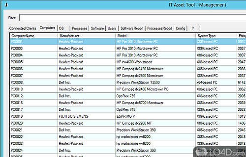 Screenshot of IT Asset Tool - Perform an advanced hardware and software inventory for all the PCs connected to a network