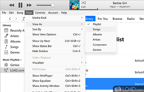 Easy access to over 70 million ad-free songs - Screenshot of iTunes