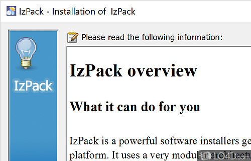 IzPack Screenshot