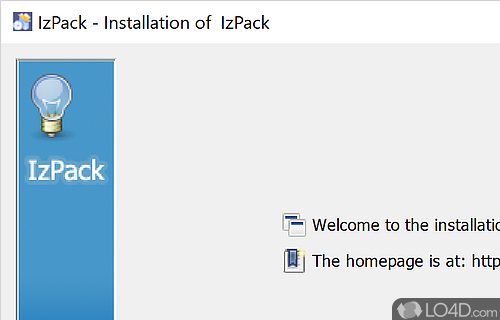 User interface - Screenshot of IzPack