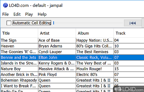 ID3V1 and ID3V2 tagger and MP3 players that helps you to easily create own jukebox and manage libraries - Screenshot of Jampal