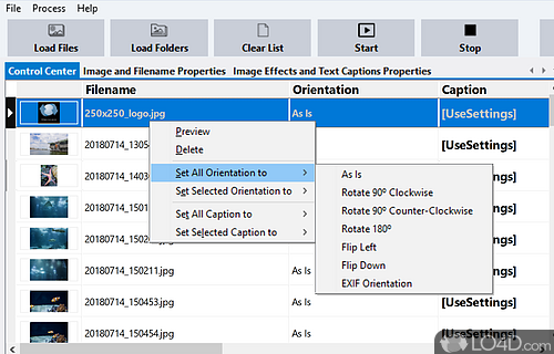 Non-impressive yet highly functional graphical user interface - Screenshot of JBatch It!