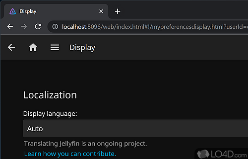 User interface - Screenshot of Jellyfin