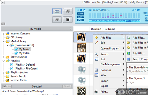 A powerful multimedia workstation - Screenshot of JetAudio Basic