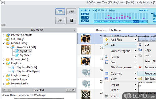 Crowded interface to work with - Screenshot of JetAudio Basic