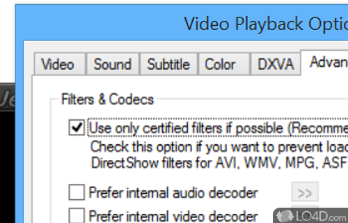User interface - Screenshot of jetVideo