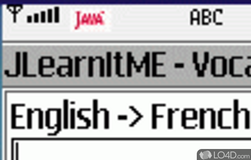 Screenshot of JLearnItME - User interface