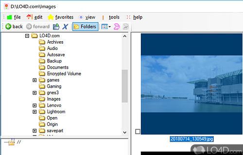 User interface - Screenshot of JMG Photo Printer