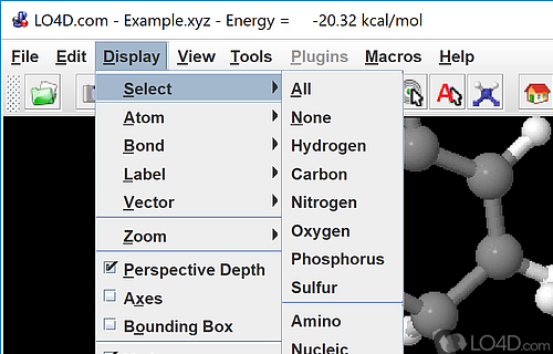 A Free (GPL) Science & education program for Windows - Screenshot of Jmol