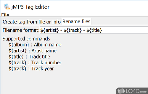 jMP3 Tag Editor screenshot