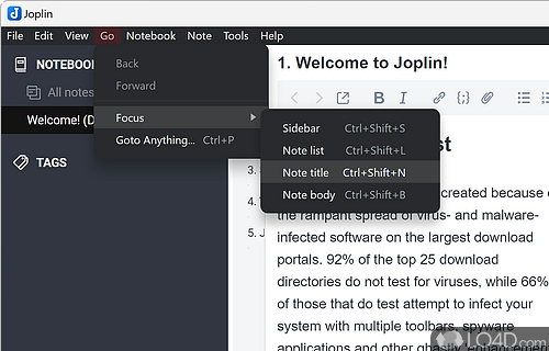 Firefox - Screenshot of Joplin