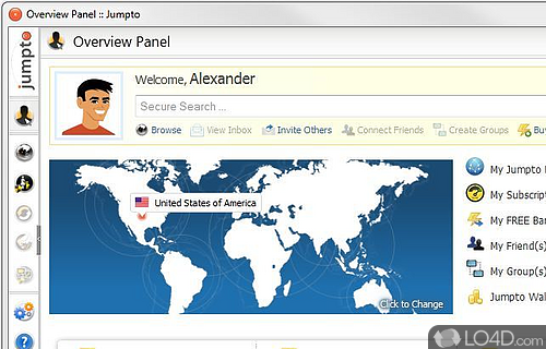 Screenshot of Jumpto Anonymous Browser - User interface