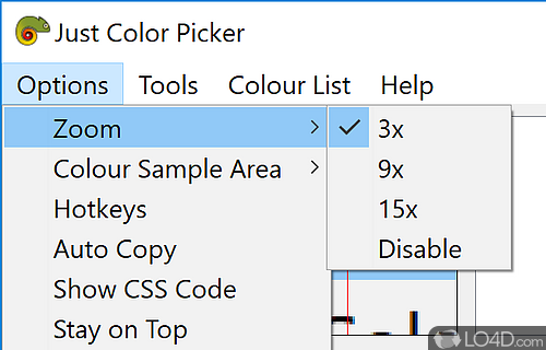 Easy to pick up, easy to manage - Screenshot of Just Color Picker