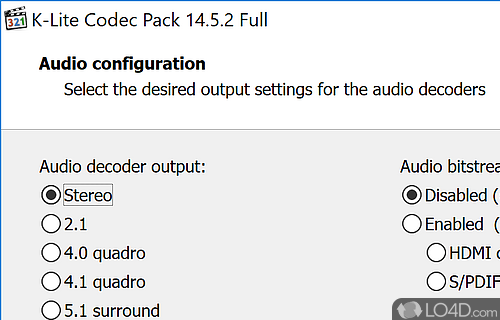 Adjust settings with a dedicated tool - Screenshot of K-Lite Codec Pack Full