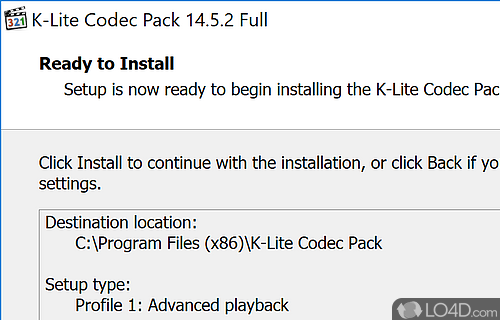 Comprehensive Codec Bundle for Audio and Video Files - Screenshot of K-Lite Codec Pack Full
