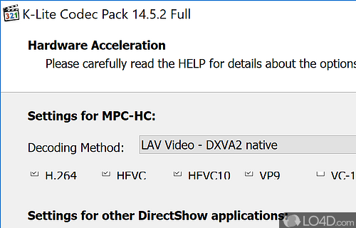 K Lite Codec Pack Standard Screenshot