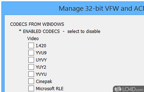 Backup and restore - Screenshot of K-Lite Codec Tweak Tool