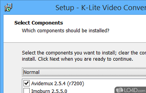 Convert, cut and edit your videos and then burn them to DVD - Screenshot of K-Lite Video Conversion Pack