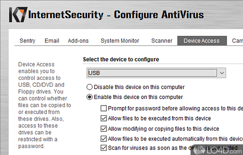 Spyware Protection - Screenshot of K7 Total Security