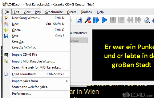 Karaoke CDG Creator Screenshot