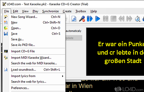 Karaoke CD+G Creator screenshot