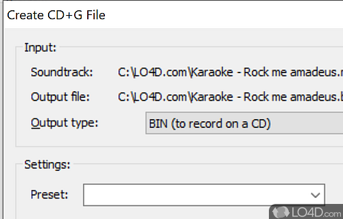 Karaoke CD+G Creator screenshot