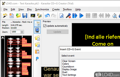 Karaoke CD+G Creator screenshot