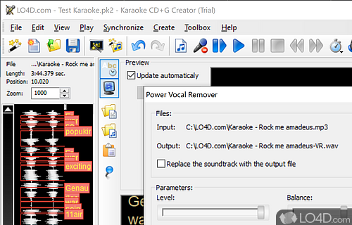 Karaoke CD+G Creator screenshot