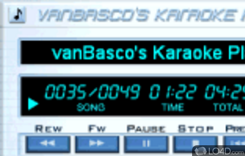 Screenshot of Karaoke Player - User interface