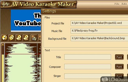 Karaoke Video Creator Screenshot