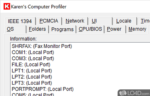 Karen's Computer Profiler screenshot