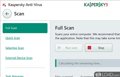 Hassle-free setup and clean UI - Screenshot of Kaspersky Antivirus