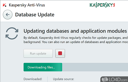Internet security - Screenshot of Kaspersky Antivirus