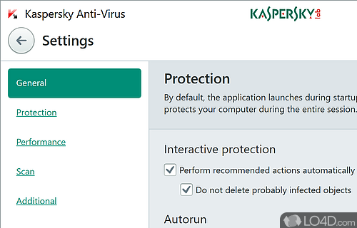 Proactively protecting you - Screenshot of Kaspersky Antivirus