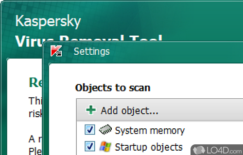 User-friendly layout and fast scan process - Screenshot of Kaspersky Virus Removal Tool