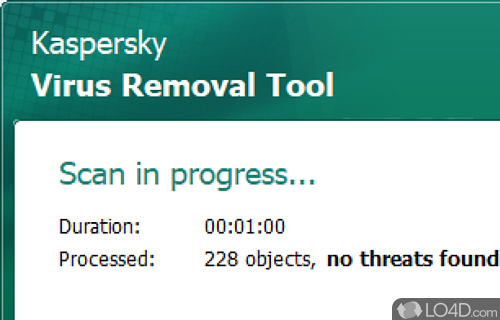 Specify the target location  - Screenshot of Kaspersky Virus Removal Tool