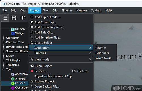 Creating the Perfect Videos - Screenshot of Kdenlive