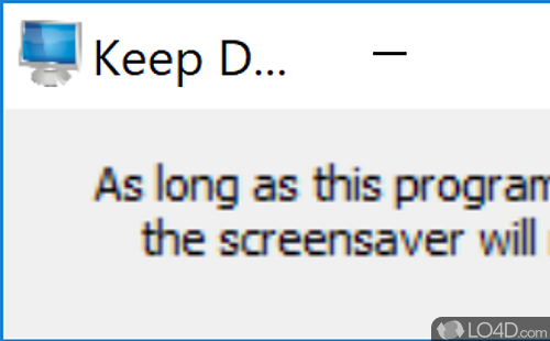Screenshot of Keep Display On - Can prevent display from going into screensaver mode