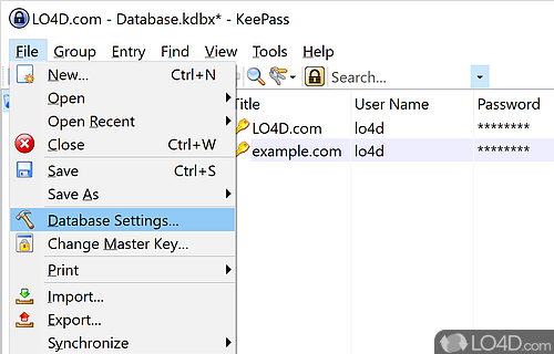 A good free password manager - Screenshot of KeePass