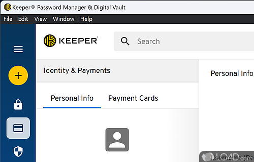 Enables you to store passwords along with other sensitive information - Screenshot of Keeper Password Manager