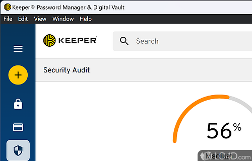 Allows you to check if your password have been compromised - Screenshot of Keeper Password Manager