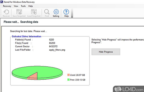 Kernel for NTFS - Data Recovery Software Screenshot