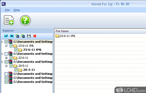 Kernel ZIP - Corrupted Archive Recovery Screenshot