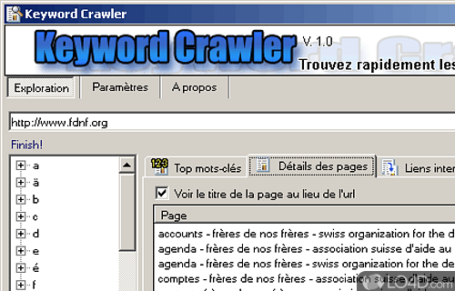 Keyword Crawler Screenshot