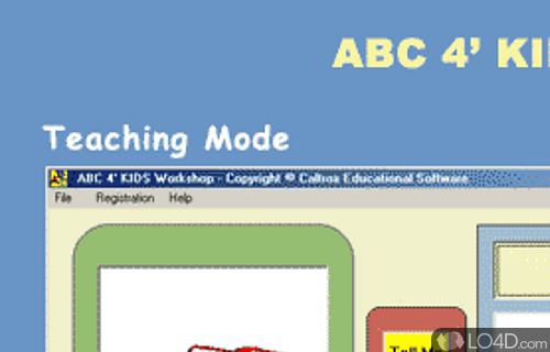 Screenshot of Kids Workshop - User interface